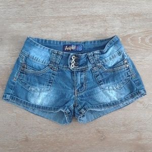 Angels Blue Denim Shorts